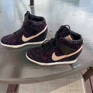 Nike Dunk Sky HighPurple & Black Tribal Wedge (hidden heel). Women’s Size 8